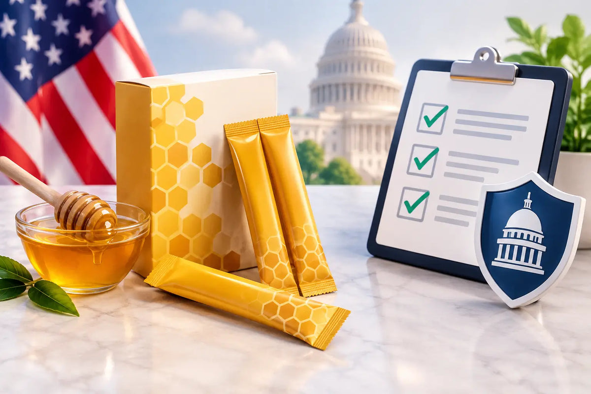 Are Honey Supplement Sachets Regulated in the US?