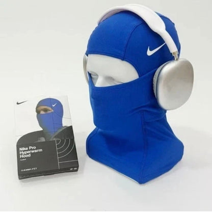 Nike Pro Therma-Fit Hyperwarm Hood Ski Mask Unisex Balaclava -US Stock [Blue]
