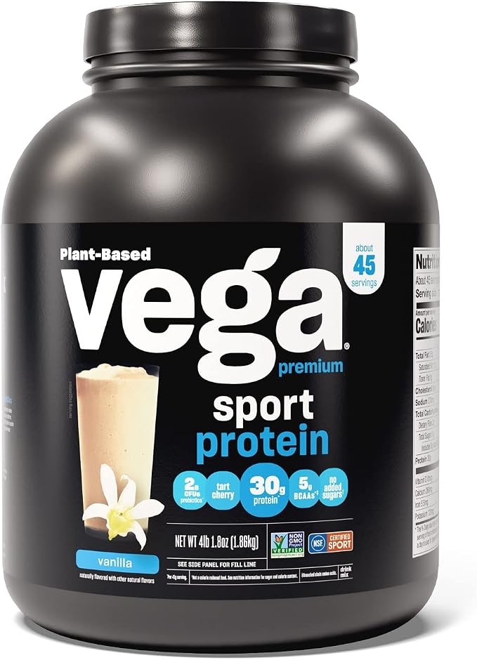Vega Premium Sport Protein Vanilla, 65.6 oz (45 Servings)