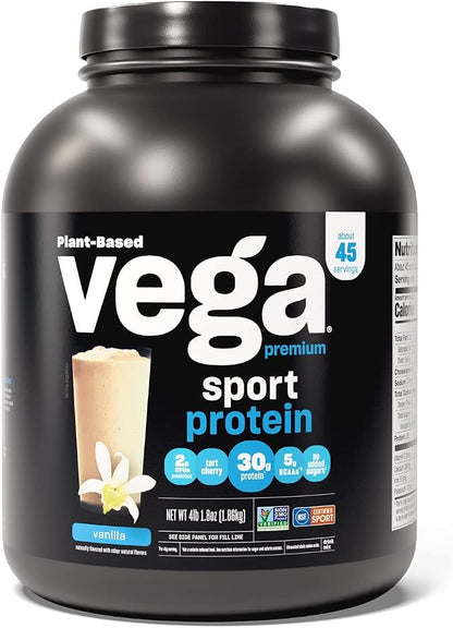 Vega Premium Sport Protein Vanilla, 65.6 oz (45 Servings)