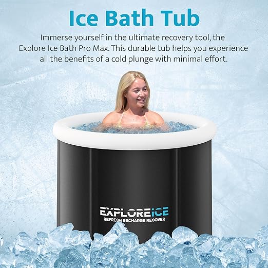 Large Portable Ice Bath –  Cold Therapy Tub for Recovery & Athletes | Outdoor Folding Plunge Pool for Adults