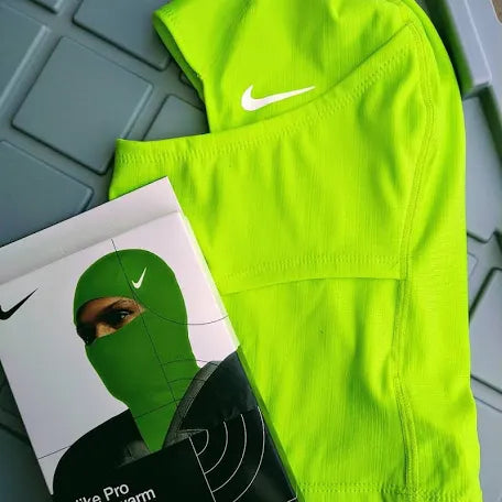 Nike Pro Therma-Fit Hyperwarm Hood Ski Mask Unisex Balaclava -US Stock [Green]