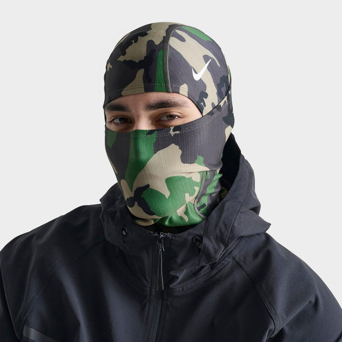 Nike Pro Therma-Fit Hyperwarm Hood Ski Mask Balaclava -US Stock [Green Camo]